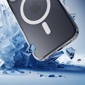 3mk Frosty Magnētiskais balts viedtālruņa apvalks Apple iPhone 15 Pro Max - balts