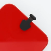 USB-C uzlādes ligzdas vāciņš ar turētāju melns