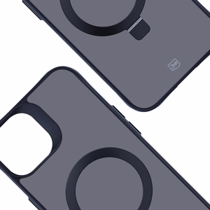 3mk Smoke viedtālruņa apvalks Mag&Stand Apple iPhone 15 plus - melns
