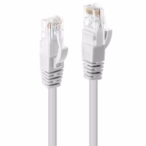 Lindy CAT6 U/UTP tīkla kabelis 0.5m balts