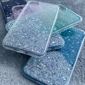 Star Glitter блестящий чехол для iPhone 13 Pro чёрный