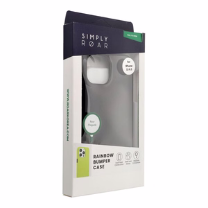 ROAR viedtālruņa apvalks RAINBOW BUMPER IPHONE 15 melns