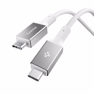 Spigen Essential EB24015CC USB-C / USB-C 240W kabelis 150 cm - Balts
