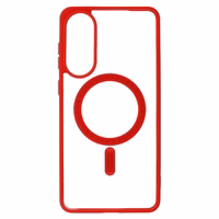 Akrila krāsains Magsafe apvalks Samsung Galaxy S25 Edge sarkans