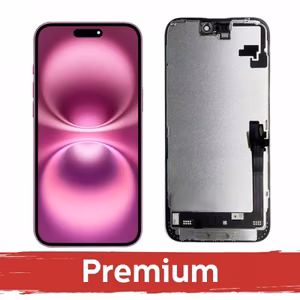 LCD Display Compatible With iPhone 16 Plus Black (Hard OLED / Premium) /*Removable IC*/