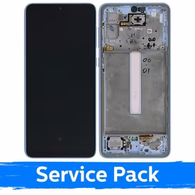 LCD Displejs Saderīgs ar Samsung A336 A33 5G Ar Frame / Zils / (Service Pack)
