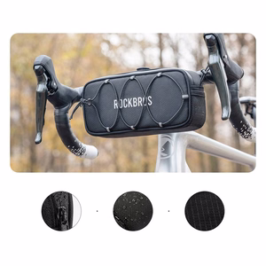 Rockbros TL001 ROAD TO SKY 1.9L ūdensizturīga velosipēda stūres soma - melna