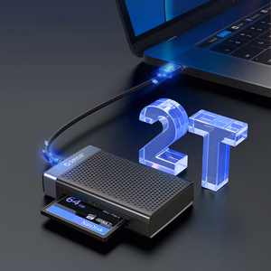 Orico CL4D-A3 atmiņas karšu lasītājs USB-A 3.0, SD/microSD/CF/MS, 5 Gbps – melns ar sudraba krāsu