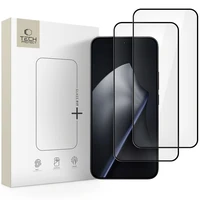Tech-Protect Glass Fit+ 2 gabalu rūdītā stikla aizsargstikls Xiaomi 15T / 15T Pro - melns