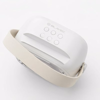 Blavec portatīvais Bluetooth skaļrunis WS-08 Karaoke Idol 8W ar 2 mikrofoniem balts