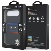 BMW M Silicon Horizontal Line MagSafe macins iPhone Air - melns