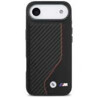 BMW M Carbon Line & Logo Magnētiskais viedtālruņa apvalks iPhone Air - sarkans