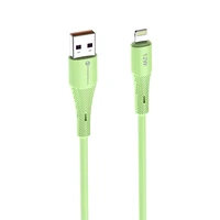 FORCELL F-ENERGY C343 kabelis USB A uz Lightning 2,4A 12W Silicone 1 m zaļš