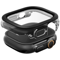 Uniq Voute aizsargstikla viedtālruņa apvalks Apple Watch Ultra 49 mm - melns