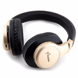 Guess Bluetooth uz ausīm austiņas GUBH604GEMK melnas/melnas 4G uzraksts