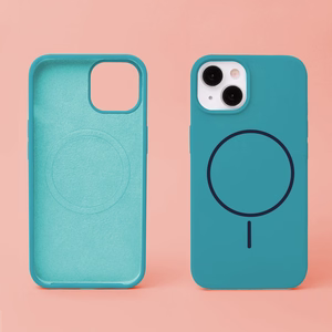 Silicone Thin Mag maciņš iPhone 14 6,1" tirkīza