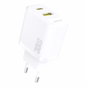 Dudao A27TEU PD 30W GaN USB-A USB-C Wall Lādētājs - Balts