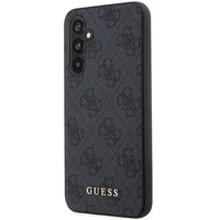 Guess GUHCS23FEG4GFGR S23 FE S711 pelēks/pelēks cietais apvalks 4G metāla zelta logotips
