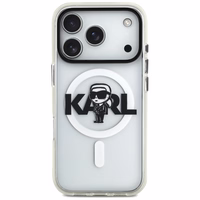 Karl Lagerfeld IML Karl Skice Logotips Magnētiskais viedtālruņa apvalks iPhone 17 Pro - caurspīdīgs