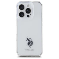 US Polo USHCP15XUSMT iPhone 15 Pro Max 6.7" Caurspīdīgs/Transparent IML Drukāts Dubultais Zirga Logotips