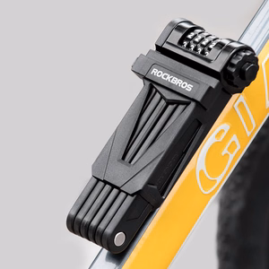 Rockbros LFCXR0085 saliekama velosipēda slēdzene ar kodu – melna