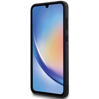 Karl Lagerfeld Fiksēts Mirdzošs Ikonik Logo Metal Pin viedtālruņa apvalks Samsung Galaxy A35 - melns