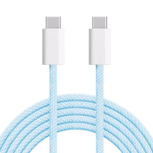 Krüger&Matz Basic USB-C–USB-C kabelis, 100 W, 1,5 m, zils