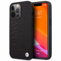 Viedtālruņa apvalks BMW Signature Logo Imprint MagSafe iPhone 14 Pro Max - melns