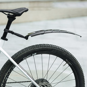Rockbros FK-810 saliekamu teleskopisku velosipēda dubļusargu komplekts – melns
