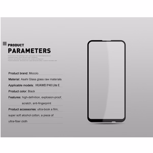 Mocolo 2.5D Full Glue rūdīta stikla ekrāna aizsargs Huawei P40 Lite E