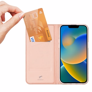 Чехол Dux Ducis Skin Pro Holster с откидной крышкой для iPhone 14 Plus розовый