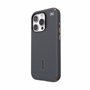 Speck Presidio2 Pro ClickLock MagSafe vāciņš ierīcei iPhone 15 Pro, kokogļu pelēks un vēsas bronzas krāsā