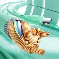 Joyroom Multi-Color Series S-A34 USB-C / USB-C PD 60W kabelis 1m - zaļš