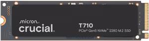 SSD disks CRUCIAL T710 2TB M.2 PCIe Gen5 NVMe rakstīšana 13800 MB/s lasīšana 14500 MB/s