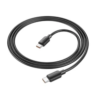 Kabelis USB C uz USB C Hoco PD 6A 100W 1 m X96 melns