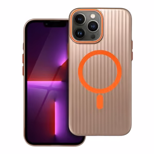 Viedtālruņa apvalks SIMPLY, saderīgs ar MagSafe, paredzēts iPhone 13 Pro Max, titāna smilšu krāsas apvalks
