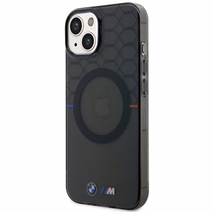 BMW Raksts MagSafe apvalks iPhone 14 Plus - pelēks