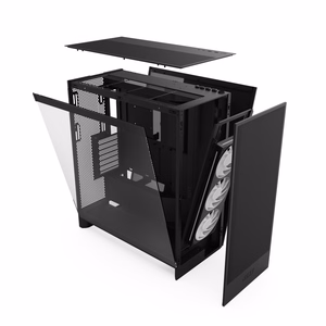 NZXT H7 Flow RGB Midi Tower melns datora korpuss