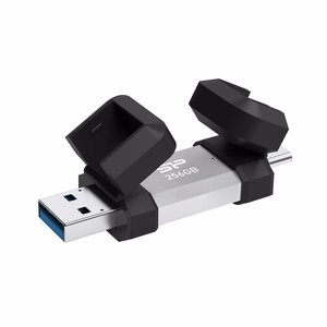Silicon Power SP256GBUC3C51V1S USB zibatmiņa 256 GB USB Type-A / USB Type-C 3.2 Gen 1 (3.1 Gen 1) melna, sudraba