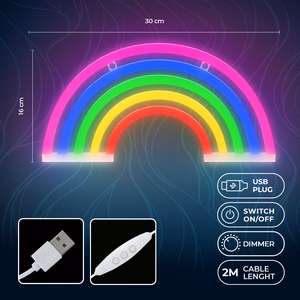 Neon LED Light RAINBOW 5 colors FLNE14X Forever Light