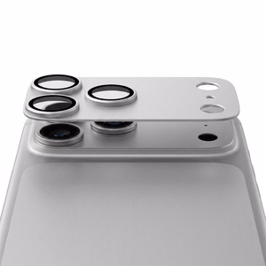 AR+AF Pilna metāla rūdīts stikls priekš IPHONE 17 PRO sudrabains