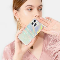 Kingxbar Shell Series grezns elegants viedtālruņa apvalks iPhone 13 Pro perlamutra-zaļš