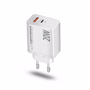 Esperanza EZC105W tīkla lādētājs 20W balts