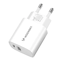 Wozinsky WGWCW USB-A USB-C 20W sienas lādētājs - balts