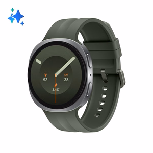 Samsung Galaxy Watch9 44 mm viedpulkstenis ar 3,81 cm (1,5 collu) AMOLED 480 × 480 skārienekrānu, Wi-Fi un GPS, sudraba krāsā