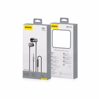 Dudao X10PRO in-ear austiņas, wisarkans, 3.5mm mini jack - melns