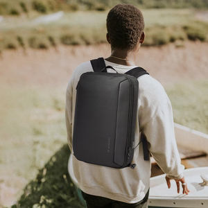 Wozinsky Premium 15,6'' klēpjdatora mugursoma / soma ar siksnu - melna