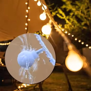 LED virtene 1,5M (10 LED spuldzītes) USB balkonam, bumbiņas, silti balta