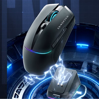 Machenike L8 Pro Bezvadu spēļu pele ar Uzlādes stacija - melns