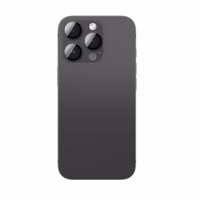 AmazingThing aviācijas klases sakausējuma rūdītais stikls objektīvam iPhone 16 Pro / 16 Pro Max - melns